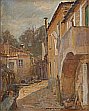 Hugo Larsen: Cityscape from Varazze, Italy, 1921