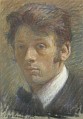 Hugo Larsen: Portræt af en ung mand, 1902. Klik for at se en større gengivelse