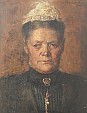 Hugo Larsen: Johanne Kristine Petersen f. Jensen (1835-1911), 1902.