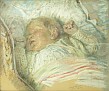 Hugo Larsen: Morten asleep, 1912
