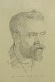 Hugo Larsen: Mandsportræt, 1900