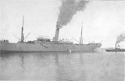 Billede af dampskibet St. Croix, bygget på Flensburger Schiffbau i 1904