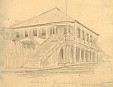 Hugo Larsen: Apoteket i Christiansted, St. Croix, 1906.