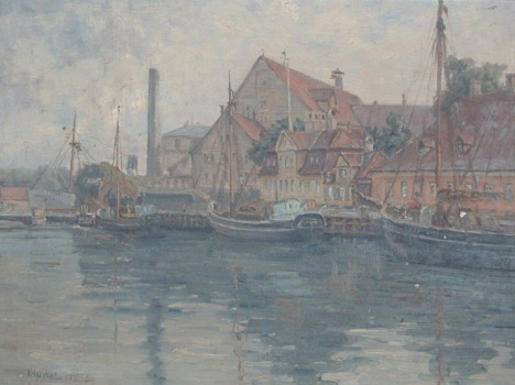 Lauritz Howe: Parti fra Frederiksholms Kanal, 1932