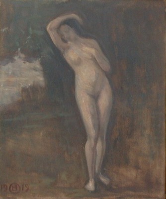 Lauritz Howe: Modelstudie, 1919