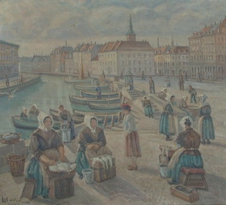 Lauritz Howe: Skovserkoner ved Gl. Strand, 1943